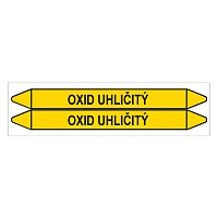 Značení potrubí, oxid uhličitý,2 ks, 450 × 52 mm